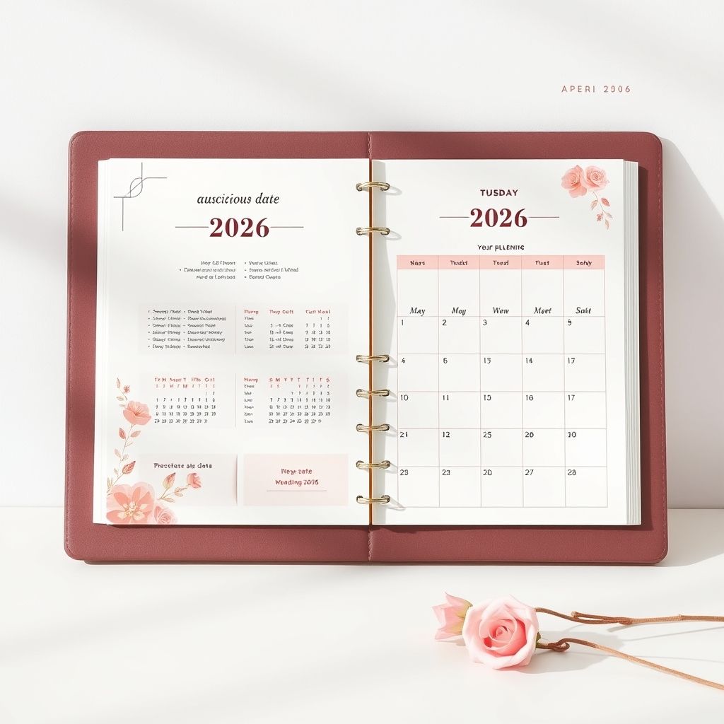 วางแผนงานแต่งงาน 2569! ปฏิทินฤกษ์ฟรีสำหรับคู่รักทันสมัย